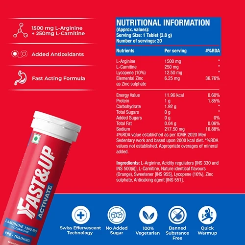 Fast&Up Activate Pre-training Drink - Image 2